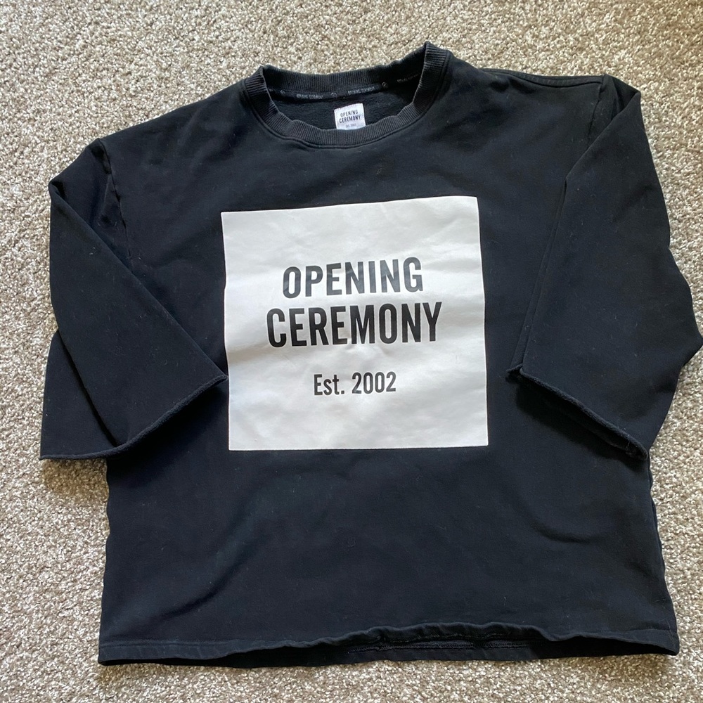 Opening Ceremony cropped sweatshirt small